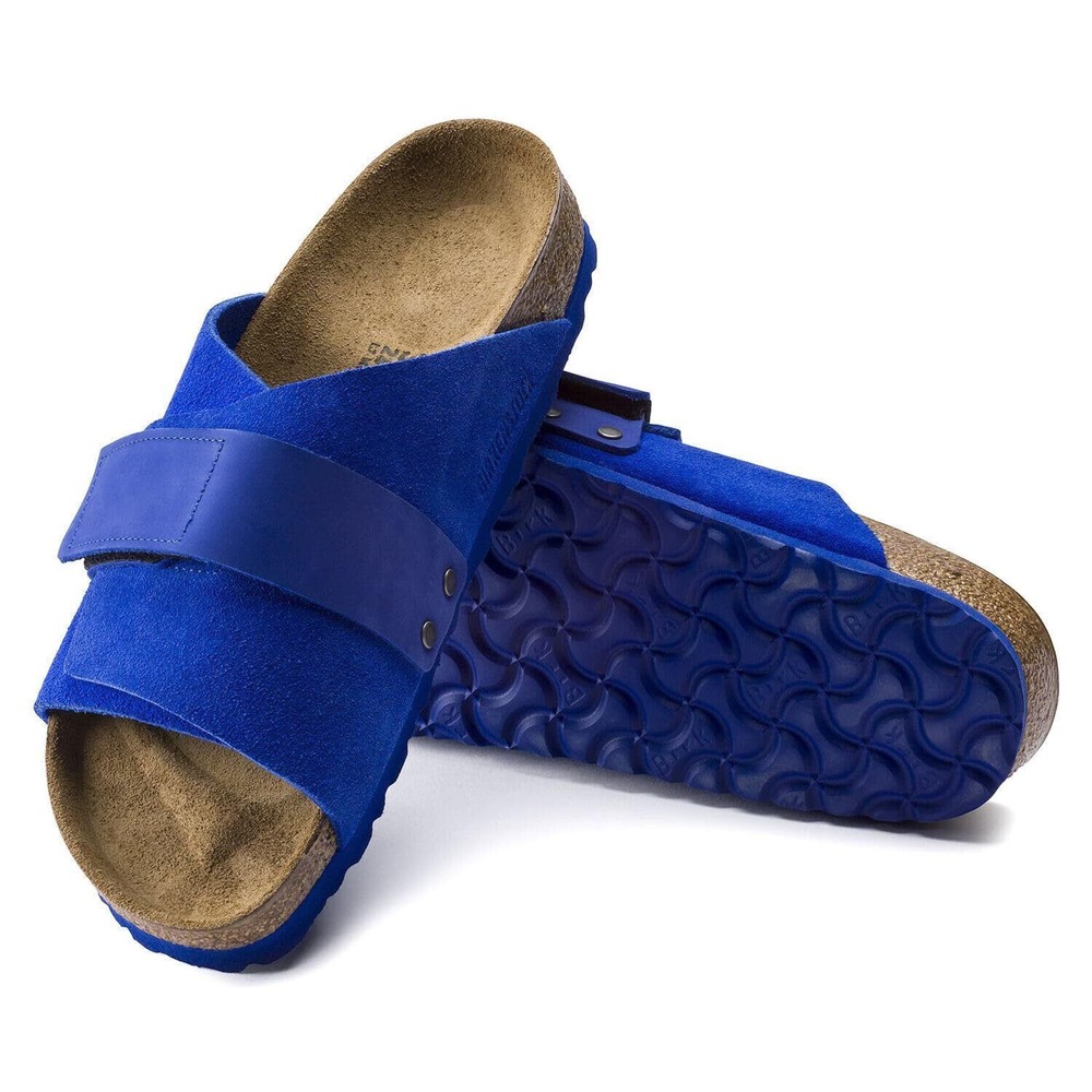 Birkenstock Men's Kyoto Shoes Learther Ultra Blue EUR 44 US 11 M